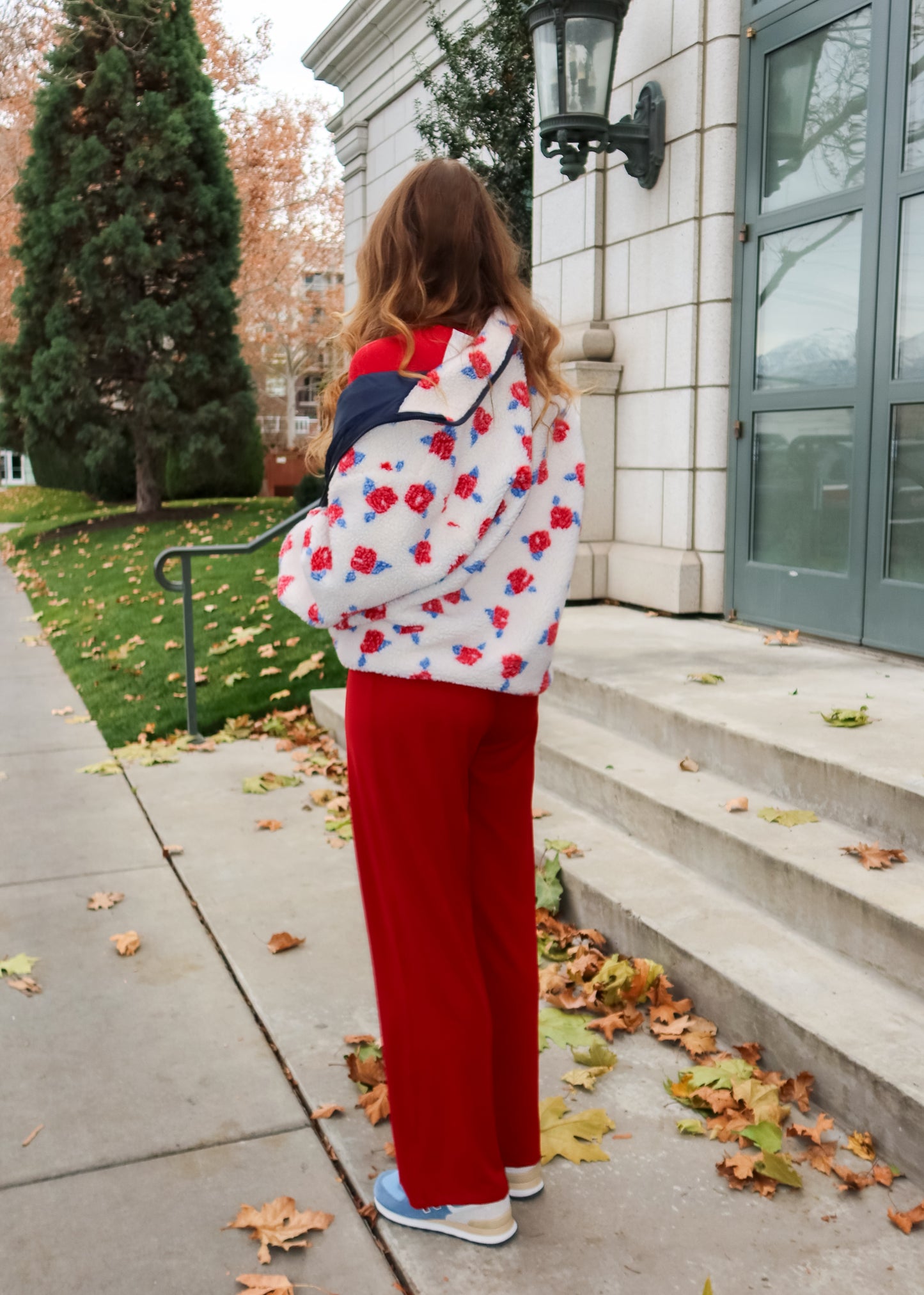 wishlist pants in ruby red